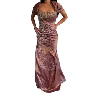 Jovani Evening Gown Bronze